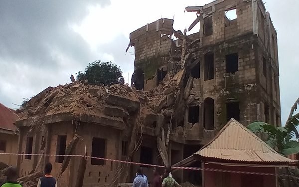 Ebonyi orders arrest of site engineer of collapsed building collapsed-building
