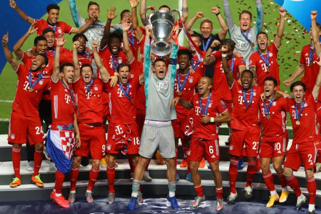 Bayern beat PSG to win sixth Champions League trophy Champions Bayern