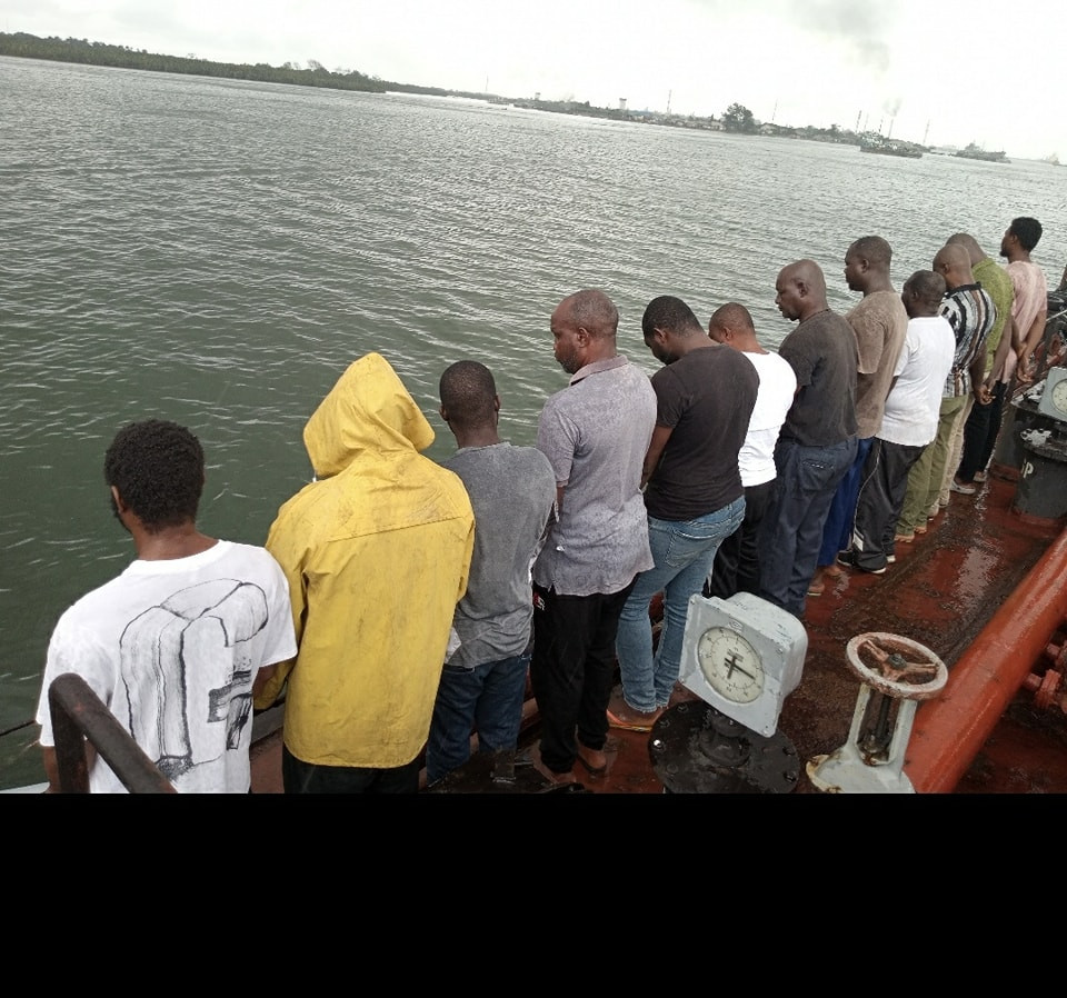 Oil theft: Navy hands over two vessels and 22 suspects to EFCC Oil-theft